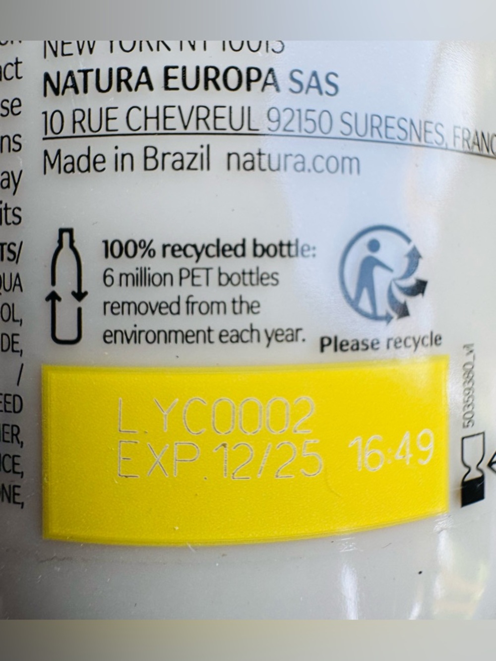 Natura EKOS MARACUJÁ SOOTHING BODY LOTION 400ml BRAND NEW/SEALED - Picture 7 of 7